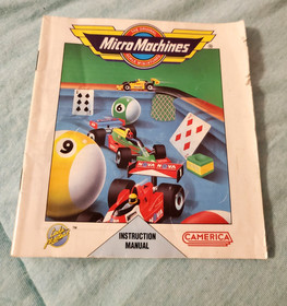 Micro Machines NES Nintendo Instruction manual