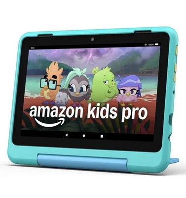 Amazon Fire HD 8 Kids Pro Tablet 2024 Mintgrün 32GB 8 Zoll NEU & OVP 3GB RAM PAL - Bild 1 von 3