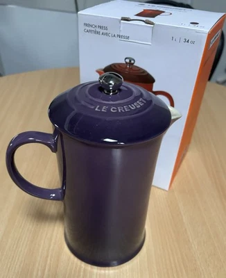 Le Creuset cafetiere / French Press brand new - Cassis - Image 1 of 4