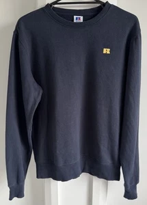 Russell Athletic Mens Crew Neck Jumper Size M - Navy Blue - Picture 1 of 8