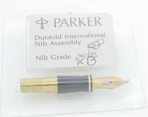 Parker Duofold International 18kt Gold #85 Extra Broad Fountain Pen Nib - New - Picture 1 of 4