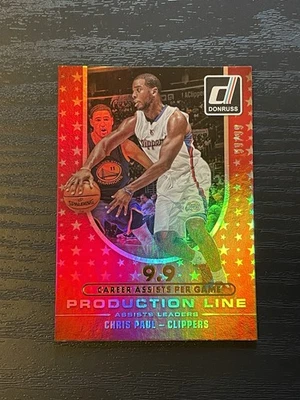 Chris Paul 2014-15 Panini Donruss/99 Línea de producción - Stat Line Asistencias profesionales Foto 1 de 3