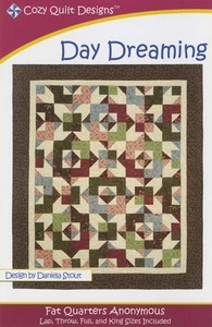 Day Dreaming: Fat Quarters Anonymous Quilt Pattern from Cozy Quilt Designs #CQD0 - Picture 1 of 2