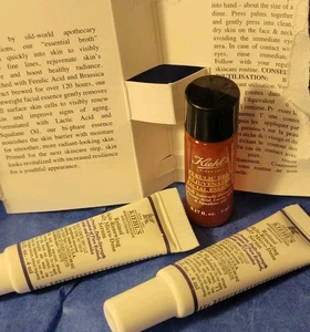 Lot of 3~KIEHL'S Retinol Skin-Renewing Daily Micro Serum & Ferulic Brew Facial - Picture 1 of 11
