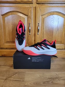 Adidas Mens Sz 11 Dame Certified 3 Basketball Shoes Sneakers Gry Blk Red JI1540 - Picture 1 of 7
