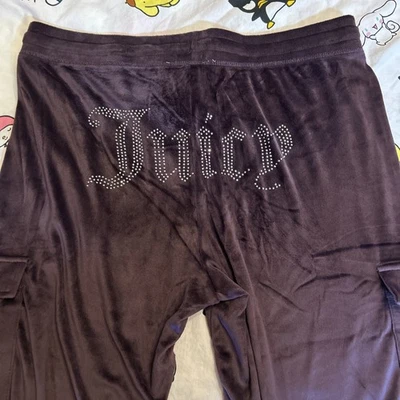 Juicy Couture Women's Burgundy Purple Velour Pajama Pants Size XL - Image 1 of 4