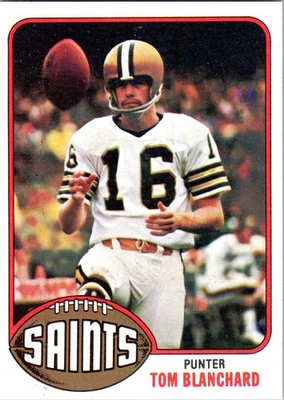 1976 Topps #431 Tom Blanchard New Orleans Saints Football Card  - Image 1 of 2