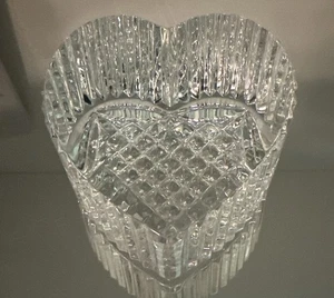 PISAPAPELES CORAZÓN INCLINADO CRISTAL WATERFORD VINTAGE - Imagen 1 de 7