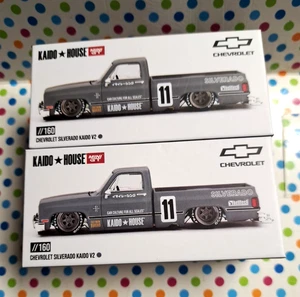 KAIDO HOUSE LOT OF 2 CHEVROLET SILVERADO KAIDO 1/2 CHASE RAW & REGULAR NEW - Picture 1 of 19
