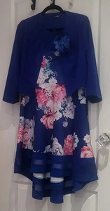 Quiz Outfit Kleid und Bolero für besondere Anlässe mit Corsage/Fascinator Größe UK 16 - Bild 1 von 10