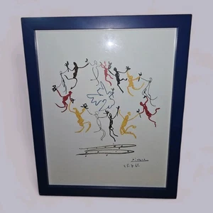Pablo Picasso Le Ronde De La Jeunesse The Dance of Youth Framed 10.5x13.5 - Picture 1 of 2