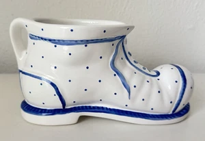 Gmundner Keramik Tupferl blau Blumentopf Schuh 18,5 cm GK3007 (2510DE1) 09/25 - Bild 1 von 7