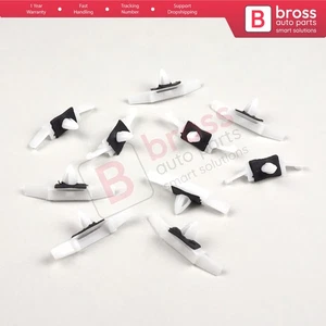 Clip de moldeo de riel de goteo BCF383 10 piezas, blanco para Honda Acura: 91528 SR4 003 - Imagen 1 de 8