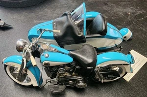 Rare Franklin Mint Harley Davidson 1958 Duo Glide Sidecar Diecast VHTF - Picture 1 of 9