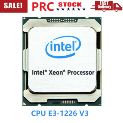 Intel Xeon E3 1226 V3 4 Core 3.3GHz PROCESSOR E3-1226 V3 LGA 1150 CPU - Used - Image 1 of 4