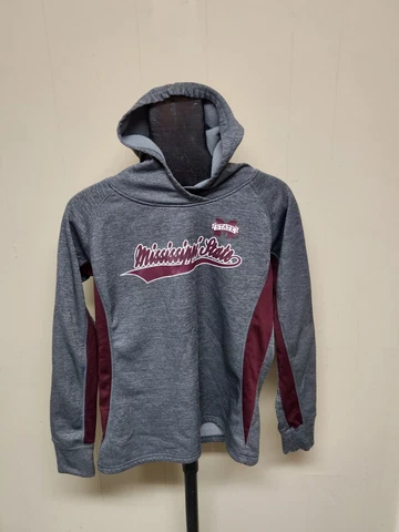 Colosseum Own The Stands Adult Size XL Mississippi State Bulldogs Gray Hoodie Cover