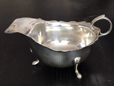 Vintage Silver LARGE &HEAVY Sauce Boat Jubilee Mark Birmingham1934 Adie Brothers - Imagem 1 de 4