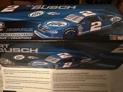 1:24 ACTION 2009 #2 MILLER LITE PENSKE DODGE CHARGER KURT BUSCH New Complete - Image 1 of 4