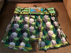 Paquete de 4 calzoncillos boxer Minecraft para niños talla XL (14-16) ropa interior deportiva nueva con etiquetas - Imagen 1 de 7
