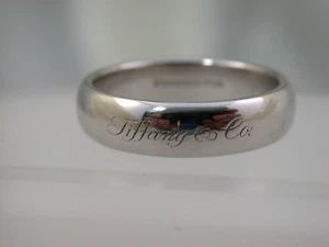 Edler schwerer - Ring Platin 950 Tiffany & Co Modell 6mm - Bild 1 von 10
