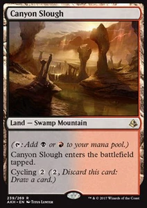 MTG CANYON SLOUGH FOIL EXC - ACQUITRINO DEL CANYON - AKH - MAGIC - Imagen 1 de 1