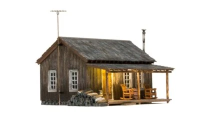 NEW Woodland Scenics BR4955 Rustic Cabin N Scale - Image 1 of 3