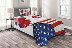 Fourth of July Bedspread Balloons and US Flag