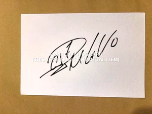 CRISTIANO RONALDO SIGNED PRINTED WHITE CARD AL NASSR AUTOGRAPH PORTUGAL - Picture 1 of 1