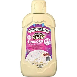 Unicorn Magic Shell Smucker's Topping se congela en segundos - Imagen 1 de 3