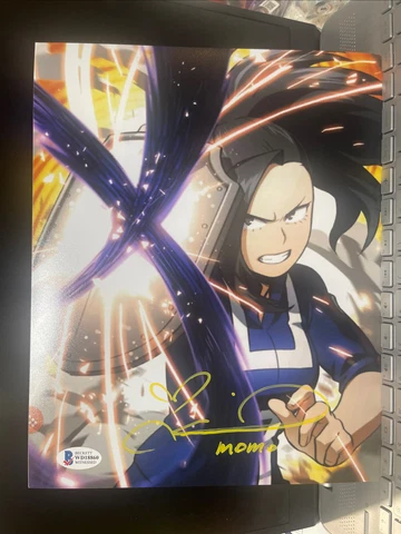 Colleen Clinkenbeard Signed Autograph 8x10 Photo MOMO My Hero Academia Beckett B Cover