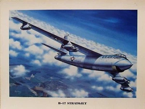 Ungerahmter Druck (12" x 16") einer Boeing B-47 Stratojet beim Klettern in die Höhe. - Bild 1 von 1