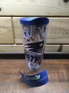 New England Patriots Tervis 24oz Insulated Tumbler Cup With Lid - Picture 1 of 6