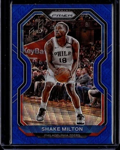 2020-21 Panini Prizm SHAKE MILTON Blue Wave Prizm #131 Philadelphia 76ers - Picture 1 of 2