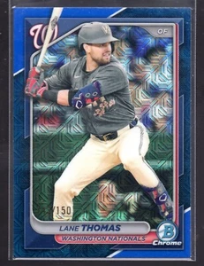2024 Bowman Chrome Mega Mojo Blue /150 #75 Lane Thomas - Picture 1 of 2