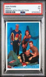 1998 Panini Smash Hits Planet Pop Collection '98 Aqua #4 PSA 5 POP 1 Barbie Girl - Picture 1 of 3