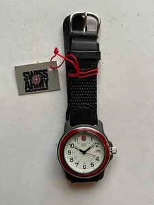 Swiss Army Ladies Black PVD Quartz Watch On Leather Strap. New - Picture 1 of 5