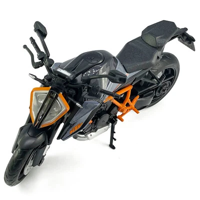 1:12 KTM 1290 Super Duke R Modelo de motocicleta Diecast Coche de juguete Niños Juguetes Niños Gris Foto 1 de 4