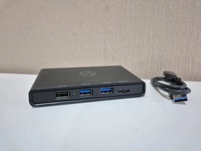 HP 3001pr USB 3.0 Port Replicator HDMI LAN VGA USB3 USB F3S42AA 745898 747660 - Bild 1 von 4