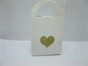 50Pcs Bomboniere Boxes Wedding Favor w/Heart Insert - Picture 1 of 6