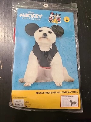 Disney Talla Grande Mickey Mouse Perro Halloween Disfraz Mascota Ropa por Fetch Foto 1 de 4