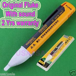 Fluke 1AC II VoltAlert Non-Contact Voltage Detector Pen Tester W/sound 200~1000v