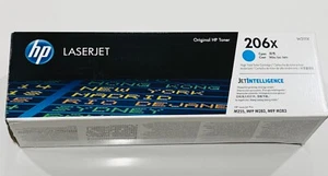 Brand New Sealed HP LaserJet 206X High Yield Toner Cartridge Cyan W2111x - Bild 1 von 5