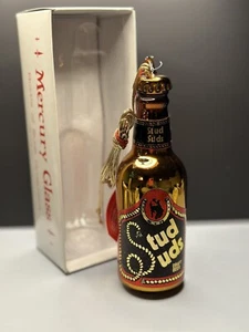 VTG Dept 56 Mercury Glass Handblown & Painted Christmas Ornament SANTA CONE VGUC - Picture 1 of 6