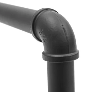 Industrial Pipe Clothing Rack Metal Closet Organizer Wall Mounted Garment Rod US - Picture 1 of 4