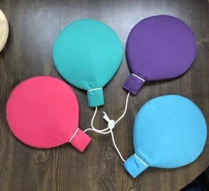 Vintage Infantino Kinderzimmer Ballon Stoff gepolstert Wandbehang Babyzimmer hell! - Bild 1 von 12