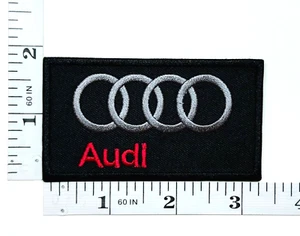 Embroidered Patch - German Autos - Luxury Vehicles - NEW - Iron-on - Audi - Picture 1 of 1