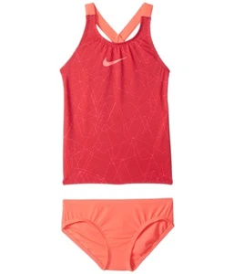 Nike Nova Flare Prism Crossback Tankini Set Kids Size 7 L32244 - Picture 1 of 2