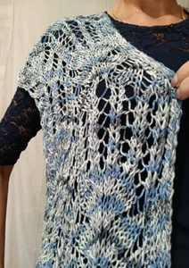 Romántico chaleco de malla suéter bufanda para mujer - Imagen 1 de 7