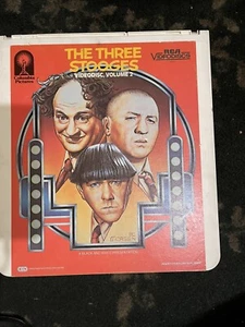 The Three Stooges Volume 2 CED Vintage SelectaVision VideoDisc - Picture 1 of 2