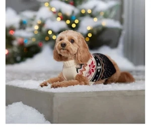 NWT Frisco by Chewy Fair Isle Snowflake Dog & Cat Sweater Small - Picture 1 of 4